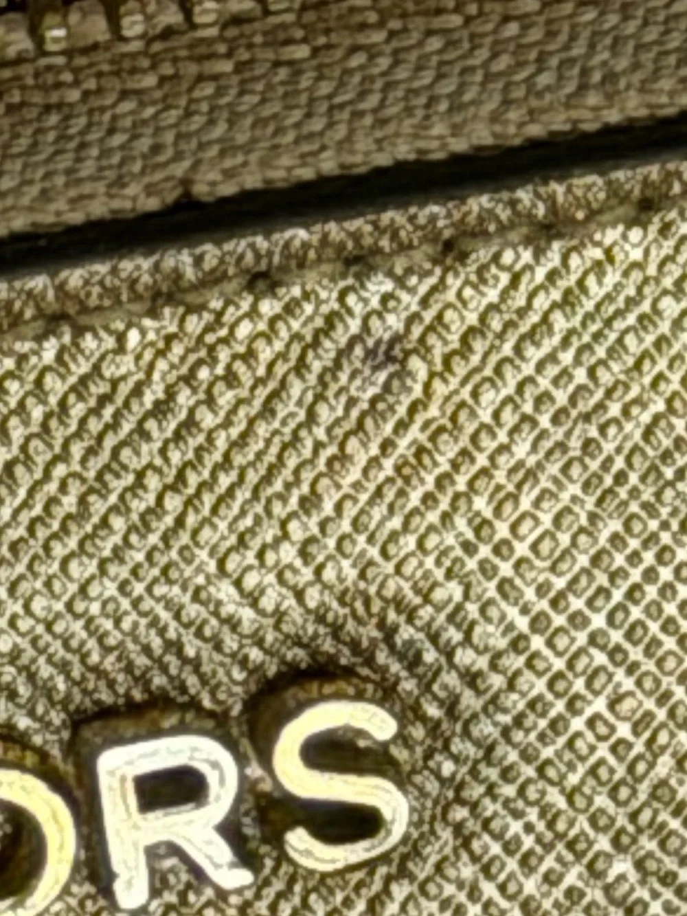 Michael Kors Gold Saffiano Zip Wallet